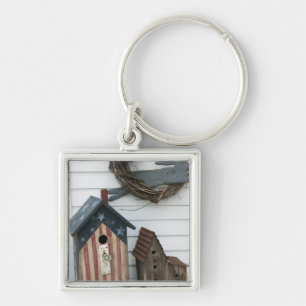 USA, Missouri, Herman: Patriotic Birdhouses, Key Ring