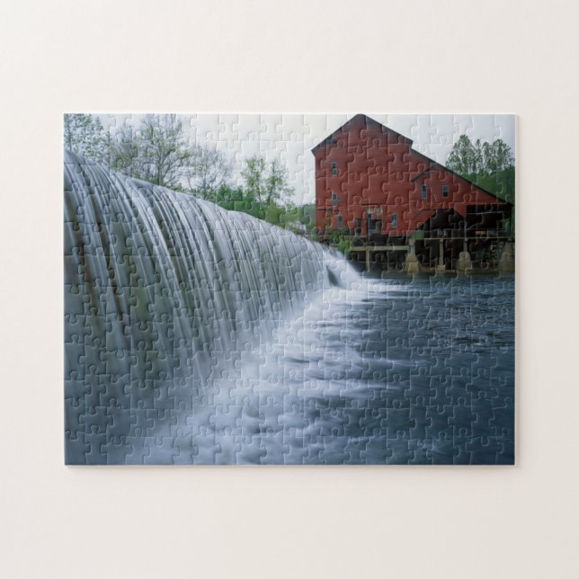 USA, Missouri, Ozark County, Rockbridge Mill Jigsaw Puzzle (Horizontal)