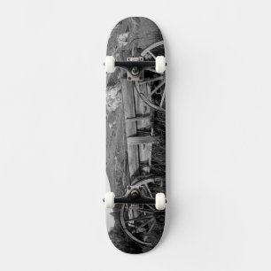 USA, Montana, Bannack State Park Old wagon made Skateboard