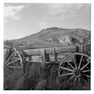 USA, Montana, Bannack State Park Old wagon made Tile