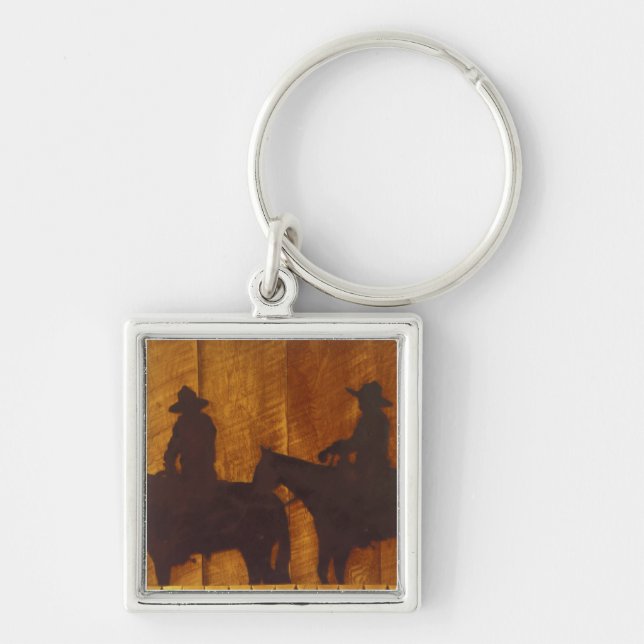 USA, Montana, Boulder River Cowboys on horses Key Ring (Front)