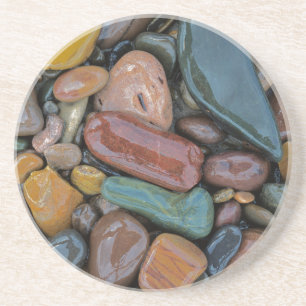 USA, Montana, Clark Fork River, Stones Coaster