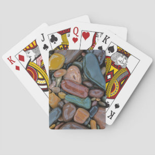 USA, Montana, Clark Fork River, Stones Playing Cards