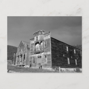 USA, Montana, Elkhorn Fraternity Hall meeting Postcard