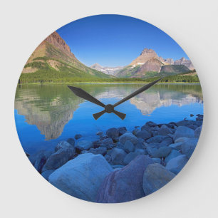 USA, Montana, Glacier National Park 4 Large Clock