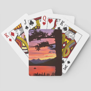 USA, Montana, Glacier National Park. Landscape Playing Cards