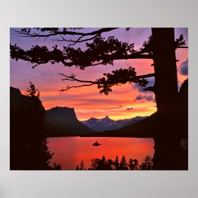 USA, Montana, Glacier National Park. Landscape Poster (Front)