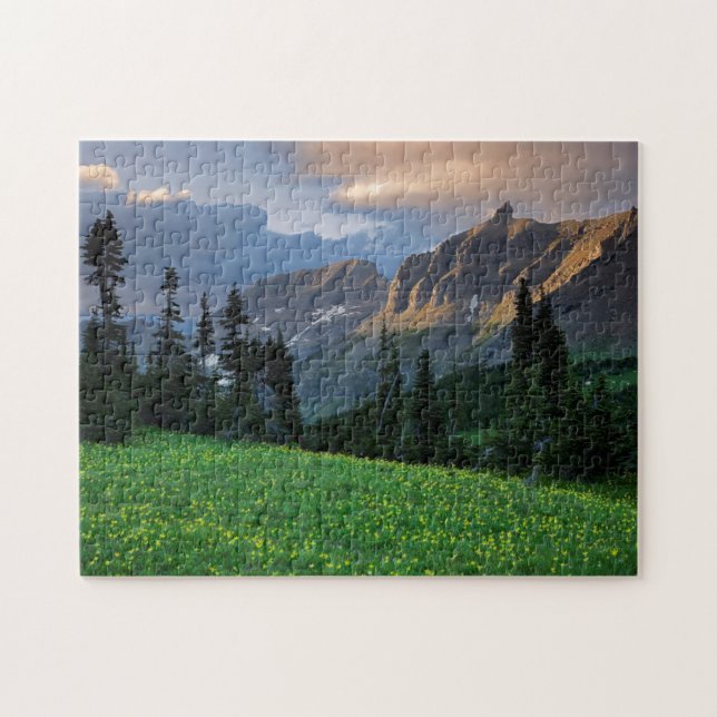 USA, Montana, Glacier National Park, Logan Pass Jigsaw Puzzle (Horizontal)
