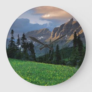 USA, Montana, Glacier National Park, Logan Pass Large Clock