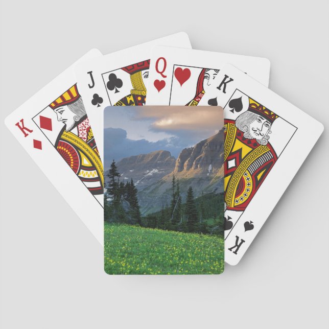 USA, Montana, Glacier National Park, Logan Pass Playing Cards (Back)