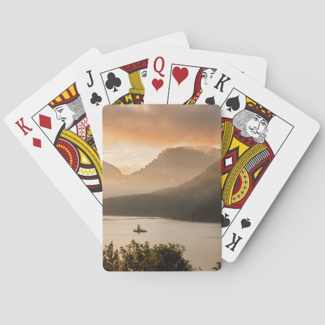 USA, Montana, Glacier National Park. Sunrise Playing Cards (Back)