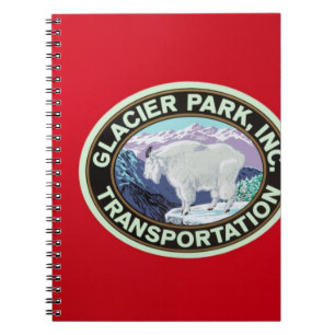 USA, Montana, Glacier National Park, Vintage 2 Notebook