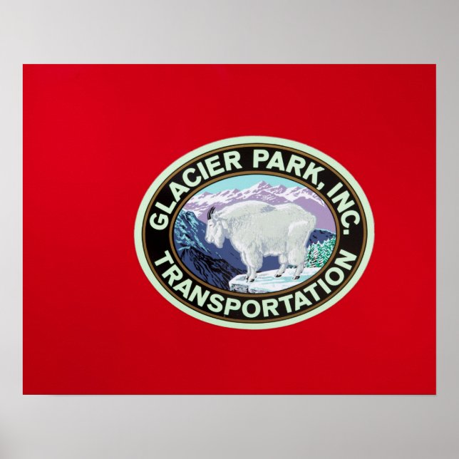 USA, Montana, Glacier National Park, Vintage 2 Poster (Front)