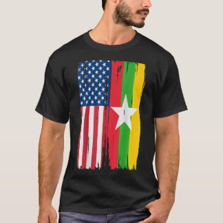 USA Myanmar Flag TShirt304 T-Shirt