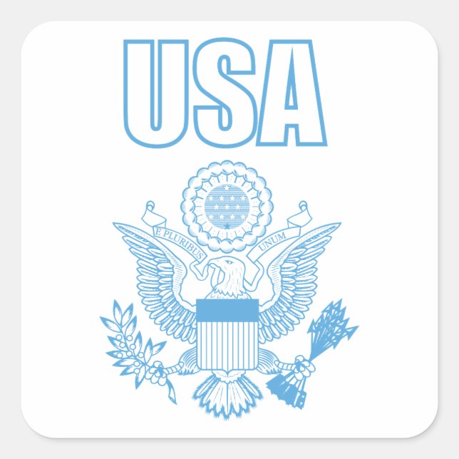 USA national emblem Square Sticker (Front)