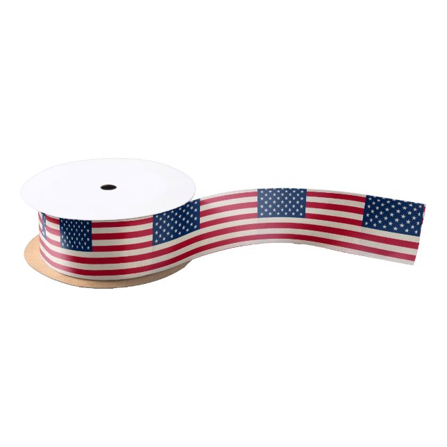 USA national flag Satin Ribbon (Spool)