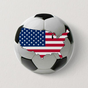 USA national team 6 Cm Round Badge