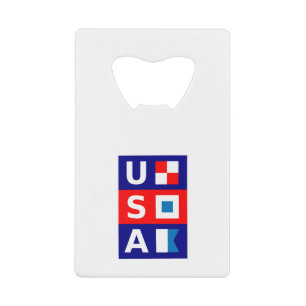 USA Nautical Red White Blue Maritime Sailing Flags