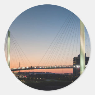 USA, Nebraska, Omaha, Bob Kerrey Pedestrian Classic Round Sticker