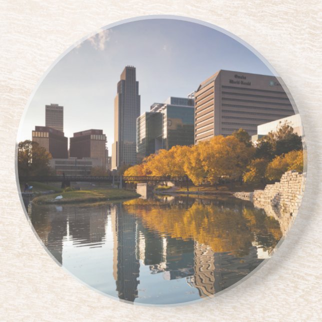 USA, Nebraska, Omaha, Gene Leahy Mall, Skyline Coaster (Front)
