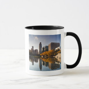 USA, Nebraska, Omaha, Gene Leahy Mall, Skyline Mug