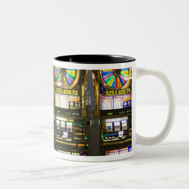 USA, Nevada, Las Vegas. McCarran International Two-Tone Coffee Mug (Right)