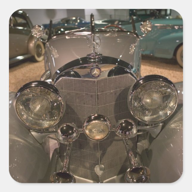 USA, Nevada_Reno: National Automobile Museum 2 Square Sticker (Front)