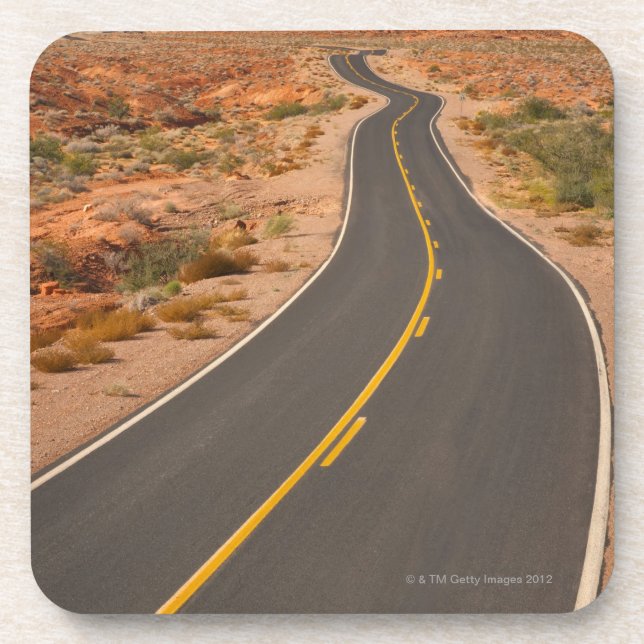 USA, Nevada, Valley of Fire, desert road Coaster (Front)