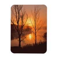 USA, New England, Maine. Autumn Sunrise