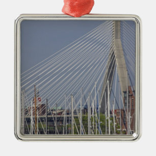 USA, New England, Massachusetts, Boston, boats Metal Tree Decoration