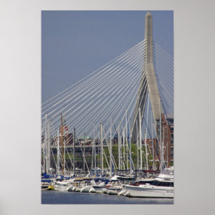 USA, New England, Massachusetts, Boston, boats Poster