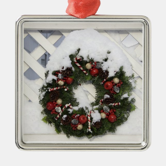 USA, New England, Massachusetts, Reading, Metal Tree Decoration (Front)