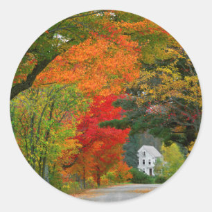 USA, New England, New Hampshire, Andover Classic Round Sticker