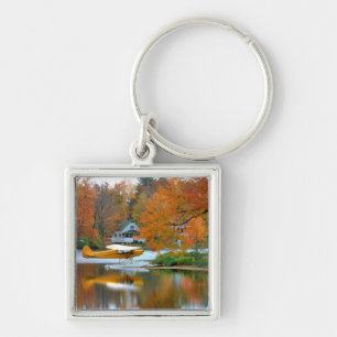 USA, New England, New Hampshire. Float Plane Key Ring