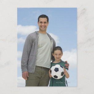 USA, New Jersey, Jersey City, portrait of father Postcard