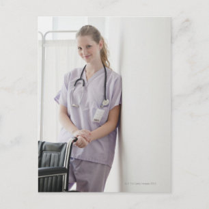 USA, New Jersey, Jersey City, Young nurse Postcard