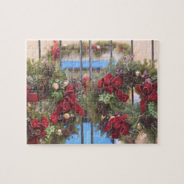 USA, New Mexico, Santa Fe: Canyon Road Gallery 3 Jigsaw Puzzle (Horizontal)