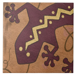 USA, New Mexico, Santa Fe. Close-up section of Tile