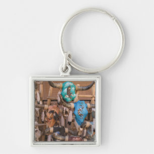 USA, New Mexico, Santa Fe: Downtown Santa Fe, Key Ring