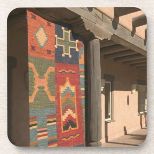 USA, New Mexico, Taos: Navaho Rug Gallery Kit Coaster