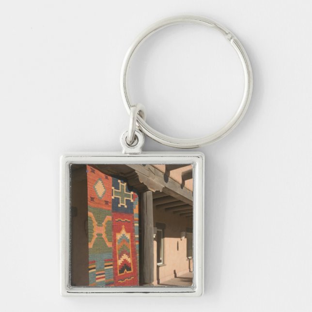USA, New Mexico, Taos: Navaho Rug Gallery Kit Key Ring (Front)