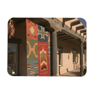 USA, New Mexico, Taos: Navaho Rug Gallery Kit Magnet