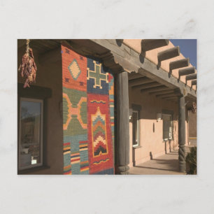 USA, New Mexico, Taos: Navaho Rug Gallery Kit Postcard