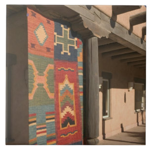 USA, New Mexico, Taos: Navaho Rug Gallery Kit Tile