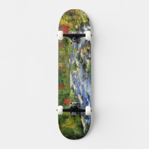 USA, New York. A waterfall in the Adirondack Skateboard