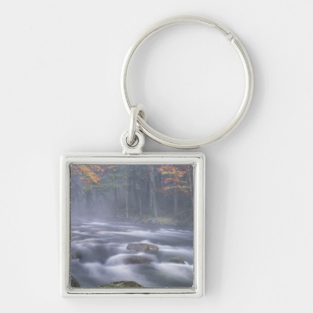 USA, New York, Adirondacks, Big Moose River Key Ring (Front)