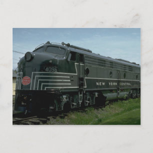 USA, New York Central EMD E8 passenger diesel Postcard