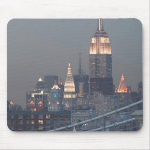 USA, New York City, View of Manhattan Bridge, Mouse Mat