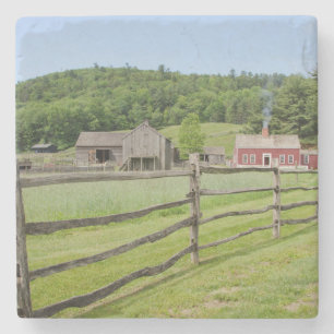 USA, New York, Cooperstown, Farmers' Museum Stone Coaster