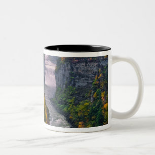 USA, New York, Letchworth State Park. River and Two-Tone Coffee Mug